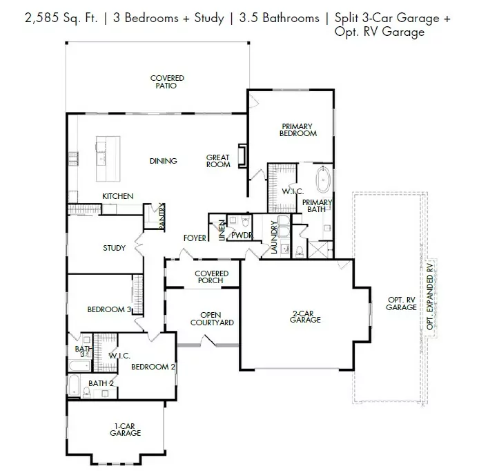 Plan 2585 floor plan