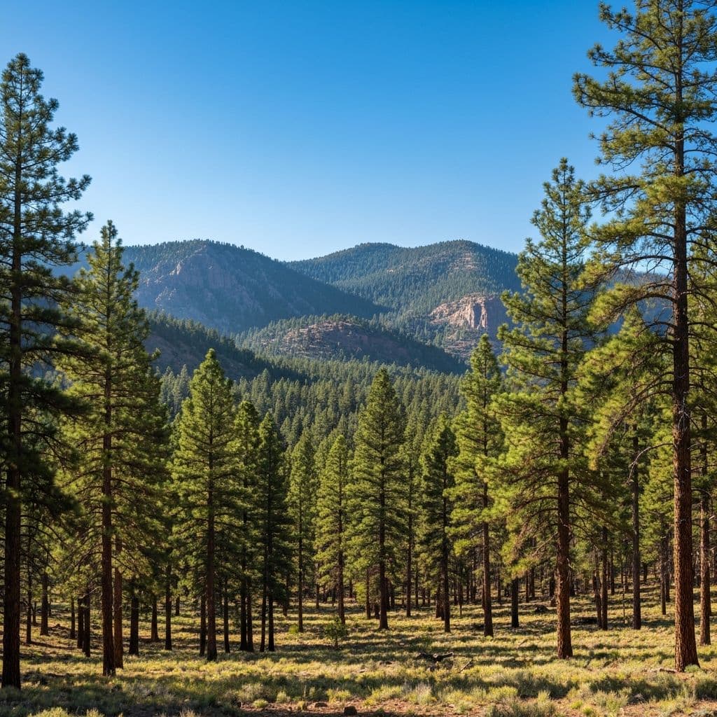 Ponderosa pine forest in the Prescott National Forest